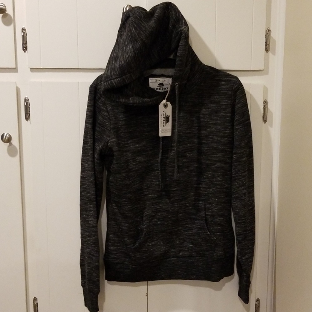 Brand new heathered gray hoodie sweatshirt